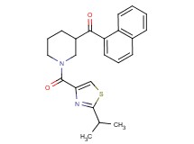 {1-[(2-isopropyl-1,3-thiazol-4-yl)carbonyl]-3-piperidinyl}(1-naphthyl)methanone