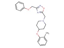 4-(2-methylphenoxy)-1-{[3-(phenoxymethyl)-1,2,4-oxadiazol-5-yl]methyl}piperidine