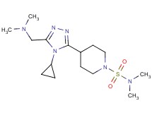 4-{4-cyclopropyl-5-[(dimethylamino)methyl]-4H-1,2,4-triazol-3-yl}-N,N-dimethylpiperidine-1-sulfonamide