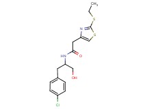 N-[1-(4-chlorobenzyl)-2-hydroxyethyl]-2-[2-(ethylthio)-1,3-thiazol-4-yl]acetamide