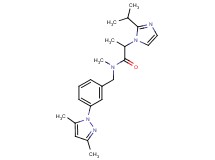 N-[3-(3,5-dimethyl-1H-pyrazol-1-yl)benzyl]-2-(2-isopropyl-1H-imidazol-1-yl)-N-methylpropanamide