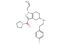 1-allyl-N-[2-(4-fluorophenyl)ethyl]-3-(1-pyrrolidinylcarbonyl)-4,5,6,7-tetrahydro-1H-indazol-5-amine