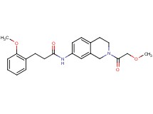 N-[2-(methoxyacetyl)-1,2,3,4-tetrahydro-7-isoquinolinyl]-3-(2-methoxyphenyl)propanamide