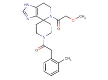 5-(methoxyacetyl)-1'-[(2-methylphenyl)acetyl]-1,5,6,7-tetrahydrospiro[imidazo[4,5-c]pyridine-4,4'-piperidine]