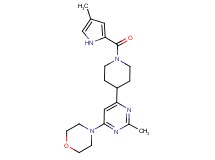 4-(2-methyl-6-{1-[(4-methyl-1H-pyrrol-2-yl)carbonyl]-4-piperidinyl}-4-pyrimidinyl)morpholine