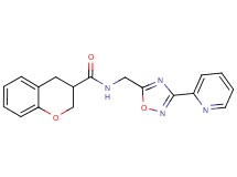 N-[(3-pyridin-2-yl-1,2,4-oxadiazol-5-yl)methyl]chromane-3-carboxamide