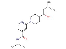 2-[4-(1-hydroxy-3-methylbutyl)-1-piperidinyl]-N-isopropylisonicotinamide