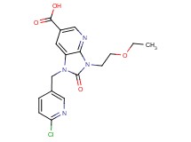 1-[(6-chloropyridin-3-yl)methyl]-3-(2-ethoxyethyl)-2-oxo-2,3-dihydro-1H-imidazo[4,5-b]pyridine-6-carboxylic acid