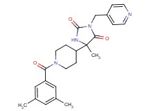 5-[1-(3,5-dimethylbenzoyl)-4-piperidinyl]-5-methyl-3-(4-pyridinylmethyl)-2,4-imidazolidinedione