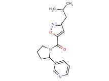 3-{1-[(3-isobutyl-5-isoxazolyl)carbonyl]-2-pyrrolidinyl}pyridine