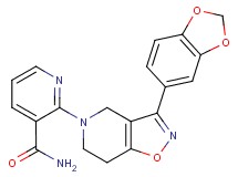 2-[3-(1,3-benzodioxol-5-yl)-6,7-dihydroisoxazolo[4,5-c]pyridin-5(4H)-yl]nicotinamide