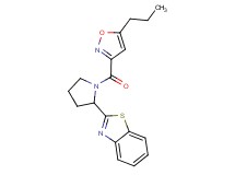 2-{1-[(5-propyl-3-isoxazolyl)carbonyl]-2-pyrrolidinyl}-1,3-benzothiazole