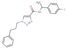 N-[1-(4-fluorophenyl)ethyl]-1-(3-phenylpropyl)-1H-1,2,3-triazole-4-carboxamide