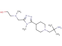 2-[({5-[1-(2-amino-2-methylpropyl)piperidin-4-yl]-4-methyl-4H-1,2,4-triazol-3-yl}methyl)(methyl)amino]ethanol