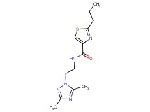 N-[2-(3,5-dimethyl-1H-1,2,4-triazol-1-yl)ethyl]-2-propyl-1,3-thiazole-4-carboxamide