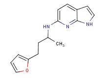 N-[3-(2-furyl)-1-methylpropyl]-1H-pyrrolo[2,3-b]pyridin-6-amine
