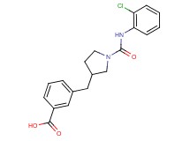 3-[(1-{[(2-chlorophenyl)amino]carbonyl}pyrrolidin-3-yl)methyl]benzoic acid