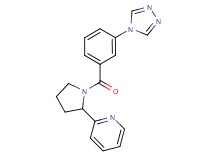 2-{1-[3-(4H-1,2,4-triazol-4-yl)benzoyl]-2-pyrrolidinyl}pyridine