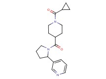 3-(1-{[1-(cyclopropylcarbonyl)-4-piperidinyl]carbonyl}-2-pyrrolidinyl)pyridine