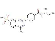 N-(sec-butyl)-1-[4-methyl-7-(methylsulfonyl)-2-quinazolinyl]-4-piperidinecarboxamide