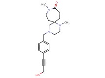 4-[4-(3-hydroxyprop-1-yn-1-yl)benzyl]-1,9-dimethyl-1,4,9-triazaspiro[5.6]dodecan-10-one