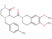 3-[2-(6,7-dimethoxy-3,4-dihydro-2(1H)-isoquinolinyl)-2-oxoethyl]-4-(4-methylbenzyl)-2-piperazinone