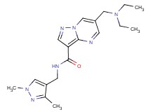 6-[(diethylamino)methyl]-N-[(1,3-dimethyl-1H-pyrazol-4-yl)methyl]pyrazolo[1,5-a]pyrimidine-3-carboxamide
