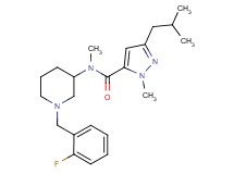 N-[1-(2-fluorobenzyl)-3-piperidinyl]-3-isobutyl-N,1-dimethyl-1H-pyrazole-5-carboxamide