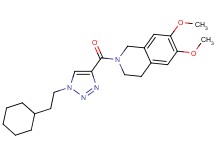 2-{[1-(2-cyclohexylethyl)-1H-1,2,3-triazol-4-yl]carbonyl}-6,7-dimethoxy-1,2,3,4-tetrahydroisoquinoline