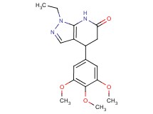 1-ethyl-4-(3,4,5-trimethoxyphenyl)-1,4,5,7-tetrahydro-6H-pyrazolo[3,4-b]pyridin-6-one