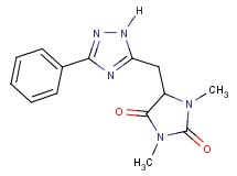 1,3-dimethyl-5-[(3-phenyl-1H-1,2,4-triazol-5-yl)methyl]imidazolidine-2,4-dione