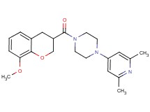 1-(2,6-dimethylpyridin-4-yl)-4-[(8-methoxy-3,4-dihydro-2H-chromen-3-yl)carbonyl]piperazine
