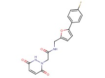 2-(3,6-dioxo-3,6-dihydropyridazin-1(2H)-yl)-N-{[5-(4-fluorophenyl)-2-furyl]methyl}acetamide
