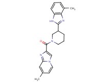 4-methyl-2-{1-[(7-methylimidazo[1,2-a]pyridin-2-yl)carbonyl]-3-piperidinyl}-1H-benzimidazole