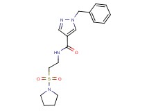 1-benzyl-N-[2-(pyrrolidin-1-ylsulfonyl)ethyl]-1H-pyrazole-4-carboxamide