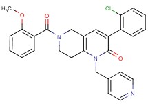 3-(2-chlorophenyl)-6-(2-methoxybenzoyl)-1-(4-pyridinylmethyl)-5,6,7,8-tetrahydro-1,6-naphthyridin-2(1H)-one