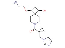 (1R*,3S*)-3-(2-aminoethoxy)-7-{[1-(1H-imidazol-1-ylmethyl)cyclopropyl]carbonyl}-7-azaspiro[3.5]nonan-1-ol