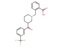 2-({3-[3-(trifluoromethyl)benzoyl]piperidin-1-yl}methyl)benzoic acid