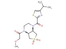 (4aS*,7aR*)-1-[(4-isopropyl-1,3-thiazol-2-yl)carbonyl]-4-(methoxyacetyl)octahydrothieno[3,4-b]pyrazine 6,6-dioxide