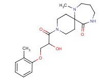 3-[2-hydroxy-3-(2-methylphenoxy)propanoyl]-7-methyl-3,7,11-triazaspiro[5.6]dodecan-12-one
