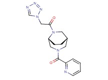 (1S*,5R*)-3-(pyridin-2-ylcarbonyl)-6-(1H-tetrazol-1-ylacetyl)-3,6-diazabicyclo[3.2.2]nonane