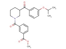 methyl 3-{[3-(3-isopropoxybenzoyl)-1-piperidinyl]carbonyl}benzoate