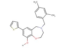 4-(2,4-dimethylbenzyl)-7-(2-thienyl)-2,3,4,5-tetrahydro-1,4-benzoxazepin-9-ol