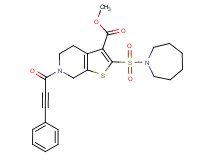 methyl 2-(1-azepanylsulfonyl)-6-(3-phenyl-2-propynoyl)-4,5,6,7-tetrahydrothieno[2,3-c]pyridine-3-carboxylate