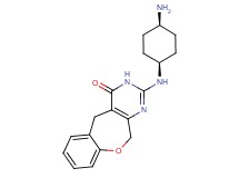 2-[(cis-4-aminocyclohexyl)amino]-5,11-dihydro[1]benzoxepino[3,4-d]pyrimidin-4(3H)-one hydrochloride
