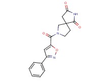 7-[(3-phenylisoxazol-5-yl)carbonyl]-2,7-diazaspiro[4.4]nonane-1,3-dione