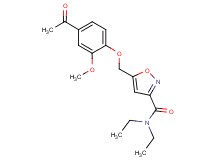 5-[(4-acetyl-2-methoxyphenoxy)methyl]-N,N-diethyl-3-isoxazolecarboxamide