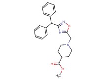methyl 1-{[3-(diphenylmethyl)-1,2,4-oxadiazol-5-yl]methyl}-4-piperidinecarboxylate