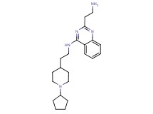 2-(2-aminoethyl)-N-[2-(1-cyclopentyl-4-piperidinyl)ethyl]-4-quinazolinamine dihydrochloride