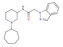 N-(1-cycloheptyl-3-piperidinyl)-2-(1H-indazol-1-yl)acetamide
